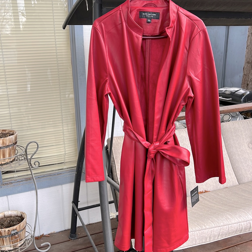 Marc New York Faux Leather Coatigan. Size L. Never Worn
